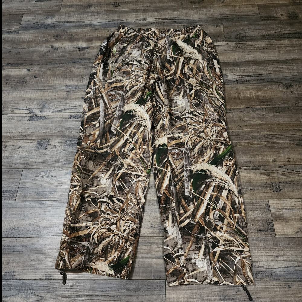 Drake Waterfowl elastic waterproof over pants hunting camo men size L - Picture 3 of 11